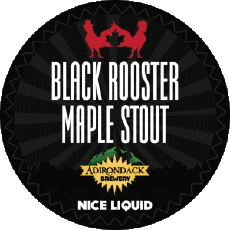 Black rooster maple stout-Boissons Bières USA Adirondack Black rooster maple stout