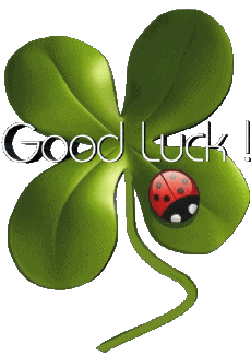 Messagi Inglese Good Luck Sfondo trasparente 01 