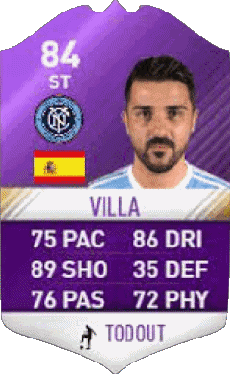 Multimedia Videogiochi F I F A - Giocatori carte Spagna David Villa 
