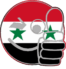 Drapeaux Asie Syrie Smiley - OK 