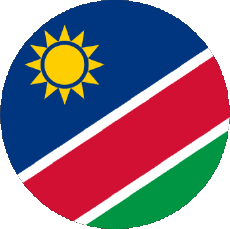 Drapeaux Afrique Namibie Rond 