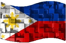 Banderas Asia Filipinas Rectángulo 