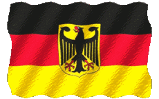 Banderas Europa Alemania Ondulación 