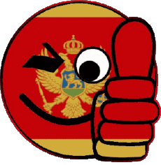 Flags Europe Montenegro Smiley - OK 