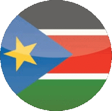 Bandiere Africa Sudan del sud Rond 