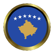 Bandiere Europa Kosovo Rotondo - Anelli 