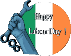 Mensajes Inglés Happy Labour Day Ireland 