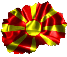 Bandiere Europa Macedonia Carta Geografica 