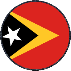 Fahnen Asien Osttimor Runde 