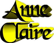 Nome FEMMINILE - Francia A Composto Anne Claire 