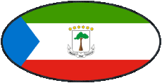 Flags Africa Equatorial Guinea Oval 01 