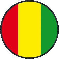 Drapeaux Afrique Guinée Rond 
