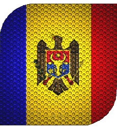 Drapeaux Europe Moldavie Carré 
