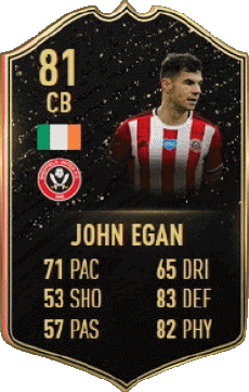 Multimedia Vídeo Juegos F I F A - Jugadores  cartas Irlanda John Egan 