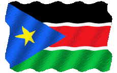 Flags Africa South Sudan Waving 