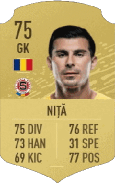 Multimedia Vídeo Juegos F I F A - Jugadores  cartas Rumania Florin Nita 