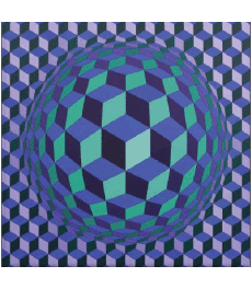 Humor - Fun Pintor de artistas Victor Vasarely 
