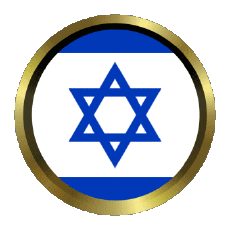 Fahnen Asien Israel Rund - Ringe 