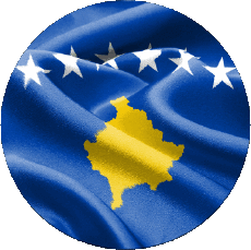Drapeaux Europe Kosovo Rond 