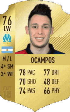 Multi Media Video Games F I F A - Card Players Argentina Lucas Ocampos 