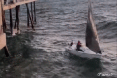 Humour - Fun Transports Bateaux Grosses Vagues 