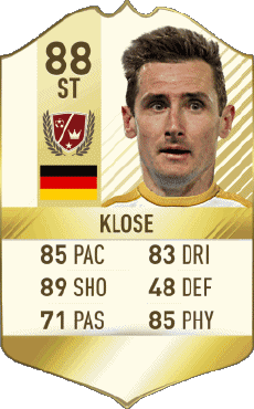 Multimedia Videogiochi F I F A - Giocatori carte Germania Miroslav Klose 