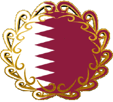 Banderas Asia Katar Forma 