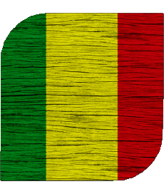 Drapeaux Afrique Mali Carré 