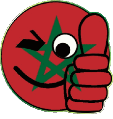 Banderas África Marruecos Smiley - OK 