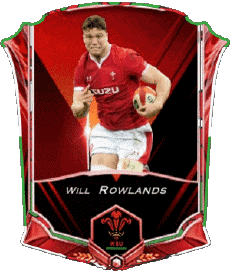 Sport Rugby - Spieler Wales Team 2022 Will Rowlands 