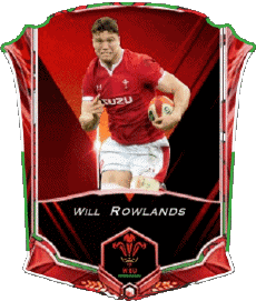 Sport Rugby - Spieler Wales Will Rowlands 