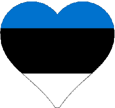 Fahnen Europa Estland Herz 