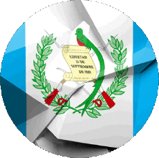 Drapeaux Amériques Guatemala Rond 