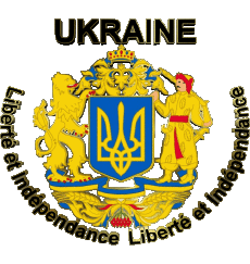 Flags Europe Ukraine Liberté et Indépendance 