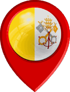 Banderas Europa Vaticano Marcador de ubicación 