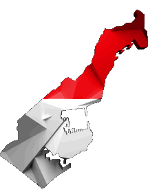 Banderas Europa Mónaco Mapa 