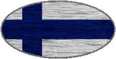 Banderas Europa Finlandia Oval 