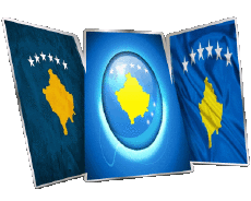 Bandiere Europa Kosovo Forma 