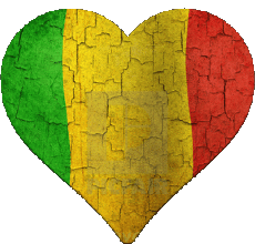 Flags Africa Mali Heart 