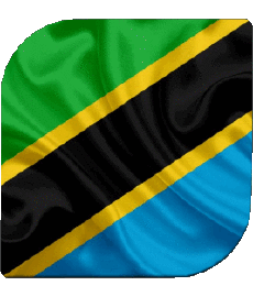 Flags Africa Tanzania Square 