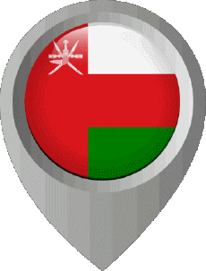 Bandiere Asia Oman Perno di posizione 