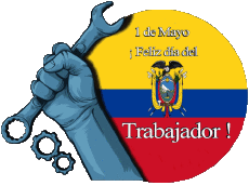 Messagi Spagnolo 1 de Mayo Feliz día del Trabajador - Colombia 
