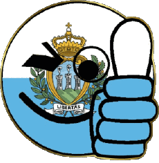 Banderas Europa San Marino Smiley - OK 