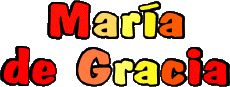 First Names FEMININE - Spain M Composed María de Gracia 
