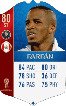 Vídeo Juegos F I F A - Jugadores  cartas Perú Jefferson Farfán 