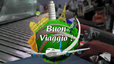 Mensajes Italiano Buon Viaggio Fondo animado 004 