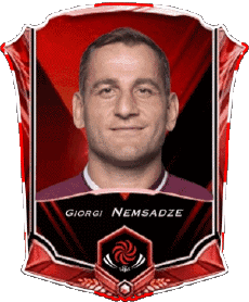 Sports Rugby - Players Georgia Team 2022 Giorgi Nemsadze 