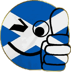 Banderas Europa Escocia Smiley - OK 