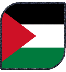 Flags Asia Palestine Square 