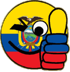 Flags America Ecuador Smiley - OK 